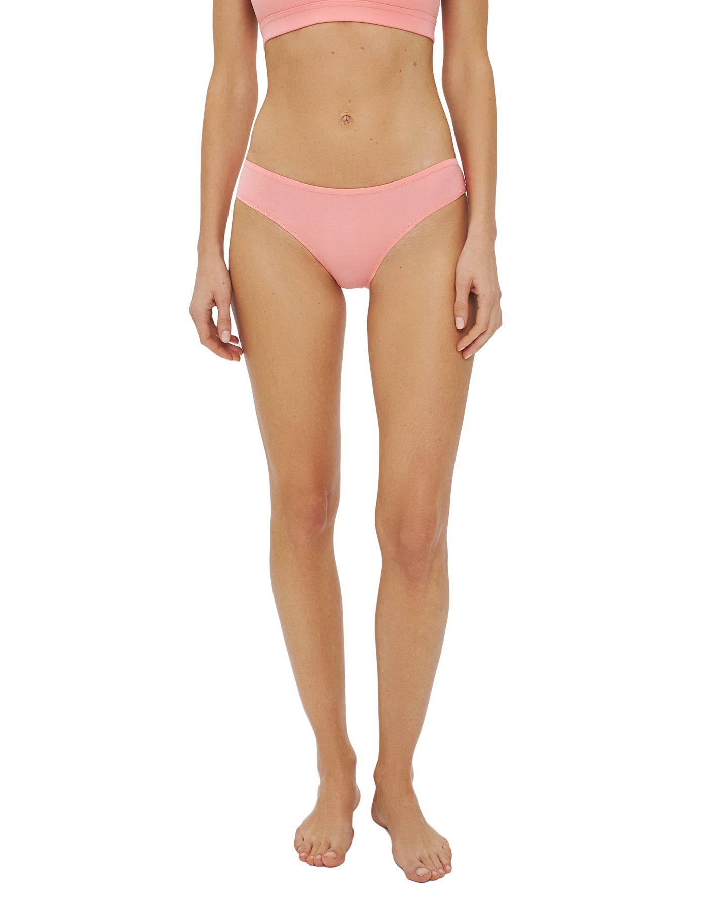 Njideka Sexy Cotton Lingerie Knickers in Peach, offering a comfortable fit with a seamless design.