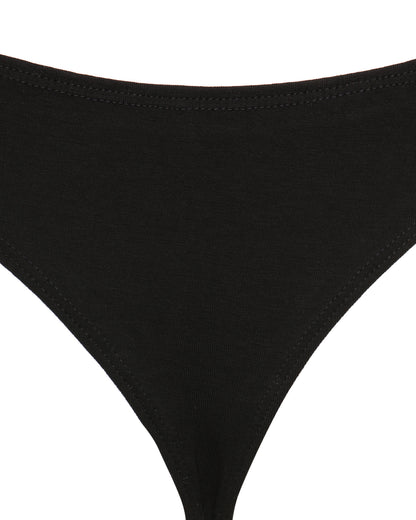 Black organic cotton underwear | Women's underwear | Brazilian Knickers | Lyzawear