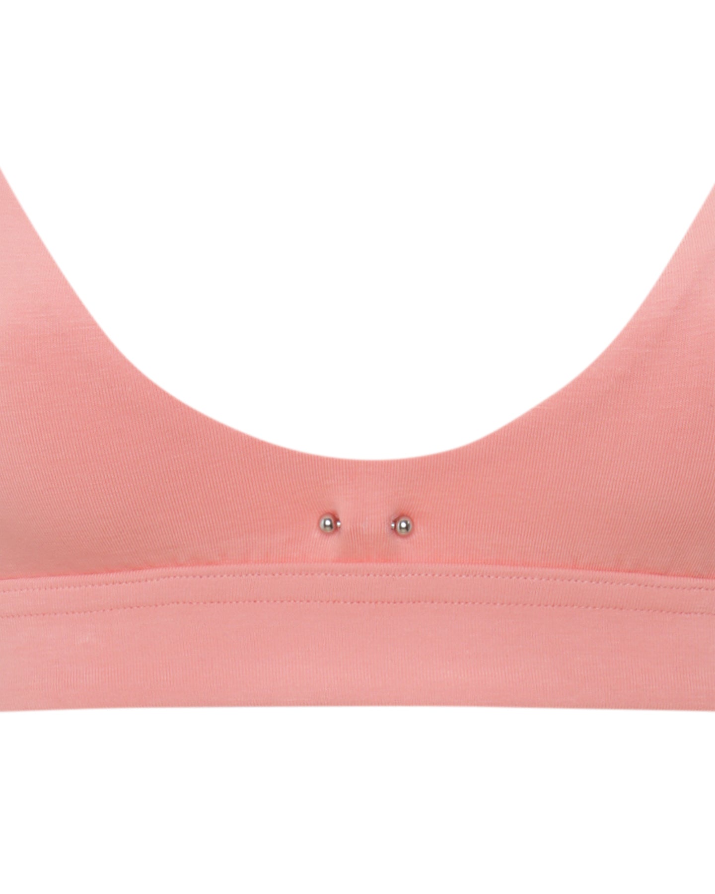 Peach organic cotton bra | sexy lingerie | Plunge Push-up Bra | Lyzawear