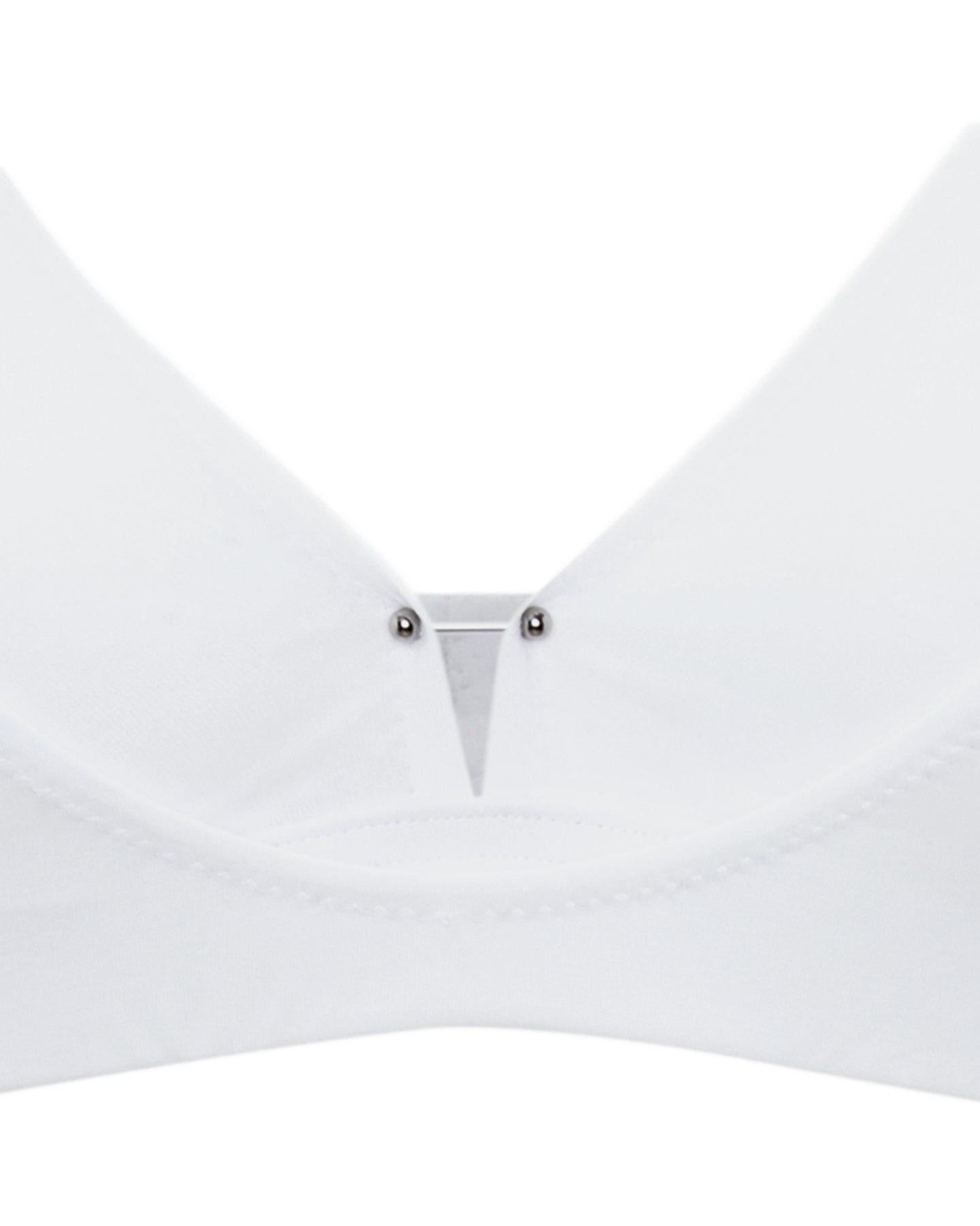Issy White Organic Cotton Wireless Bra for Women Triangle Bralette Top, Bras